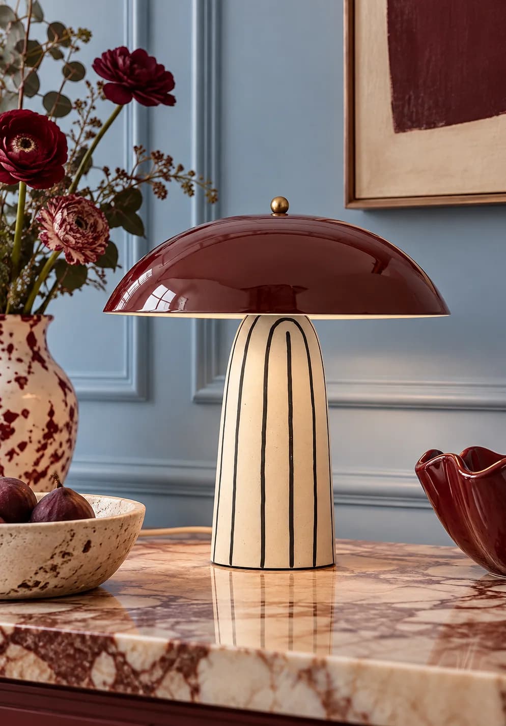Lampe Arvid bordeaux
