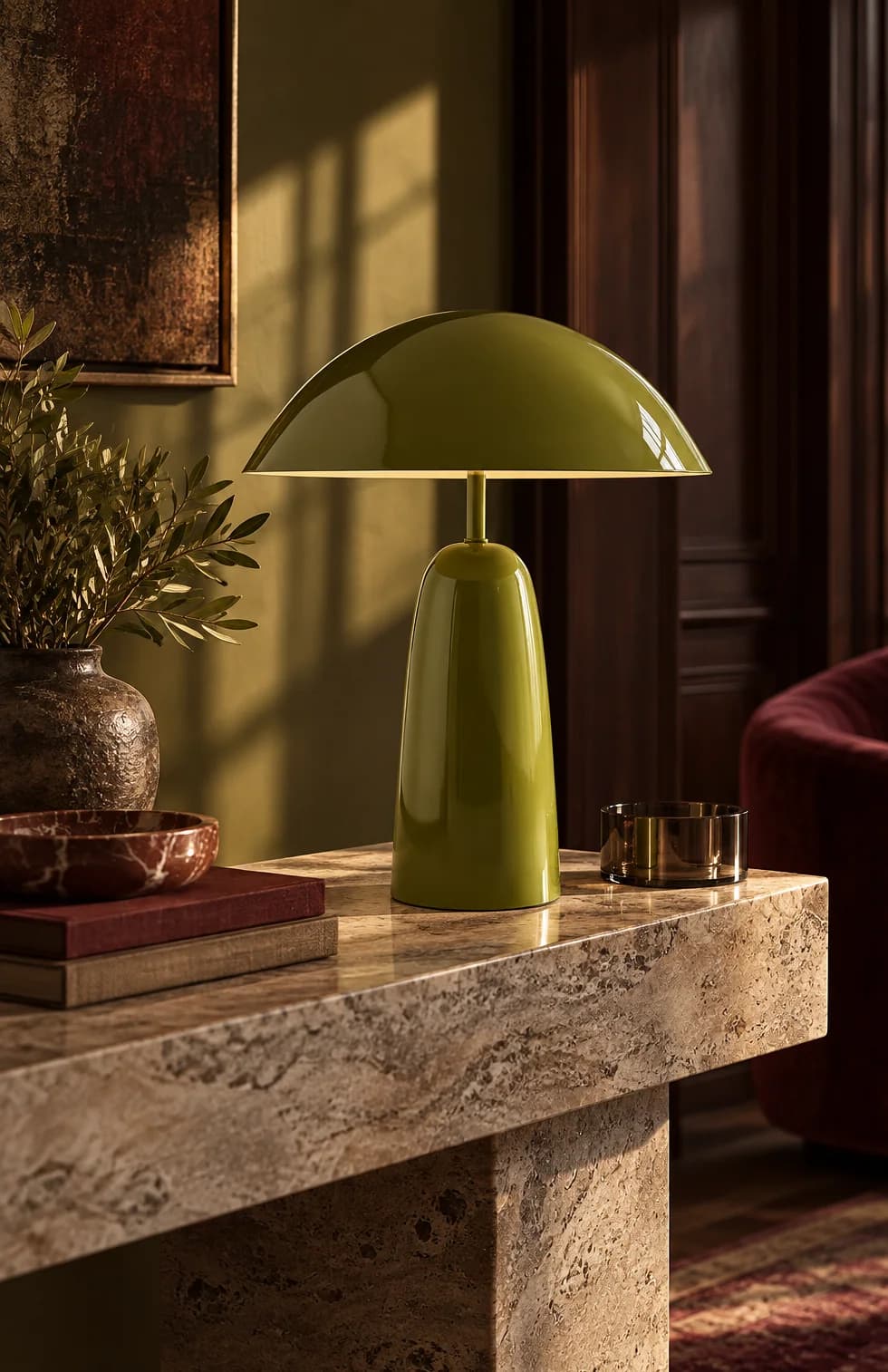 Lampe Merro vert olive