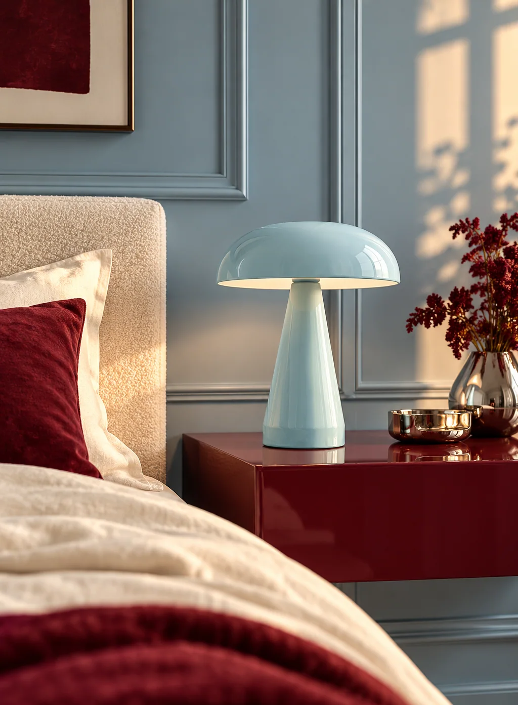 Lampe Rachel bleu poudré