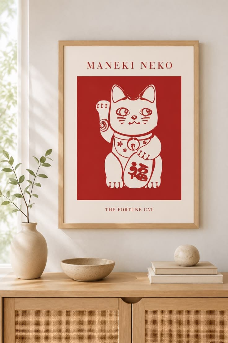 Affiche murale chat