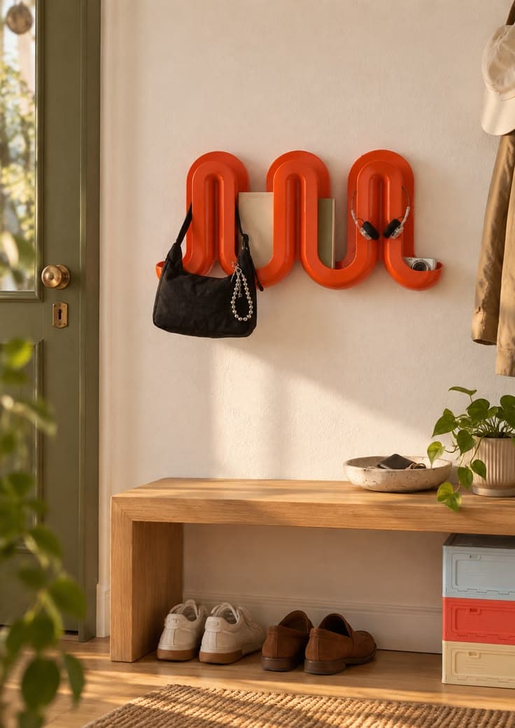 Porte-manteau Swell orange