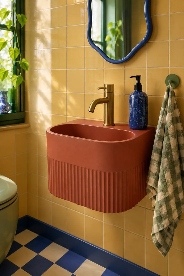 Lave-mains terracotta