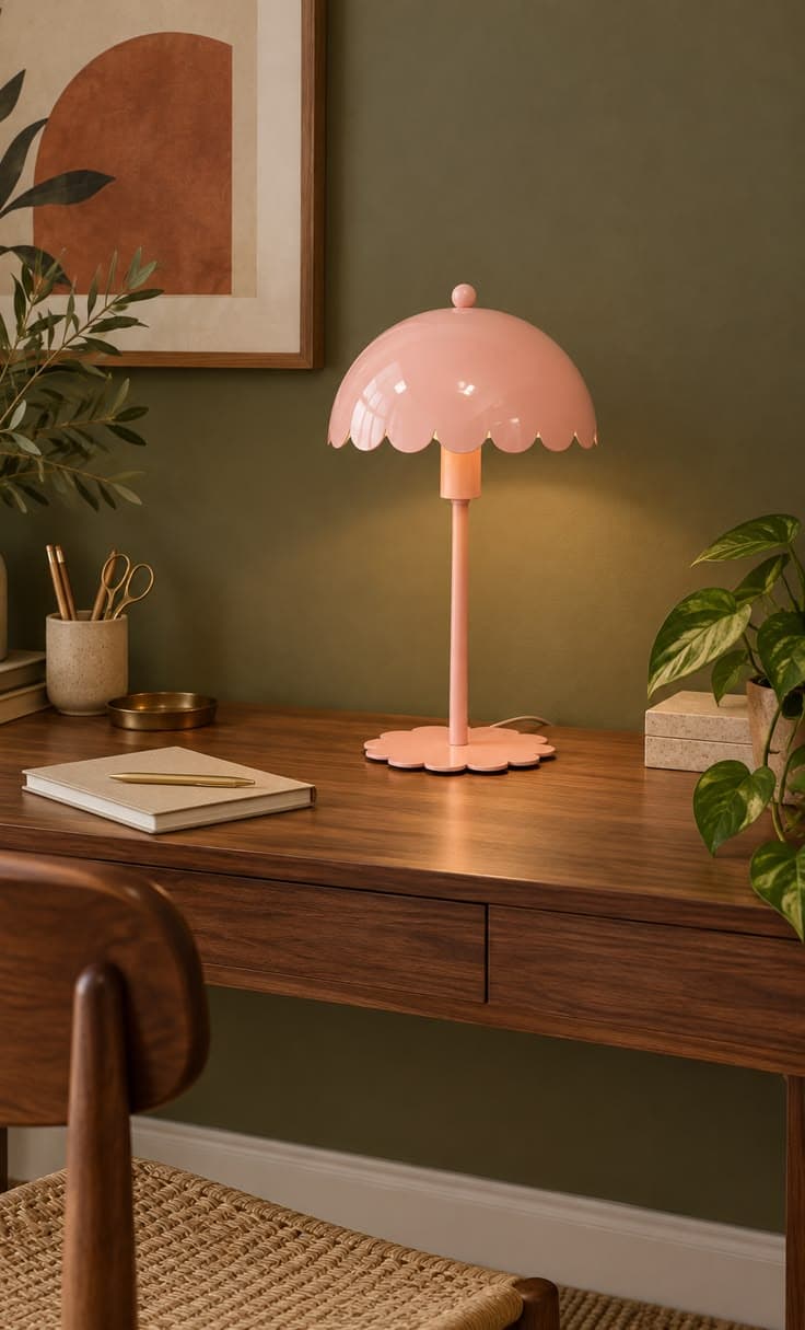Lampe rose Margot