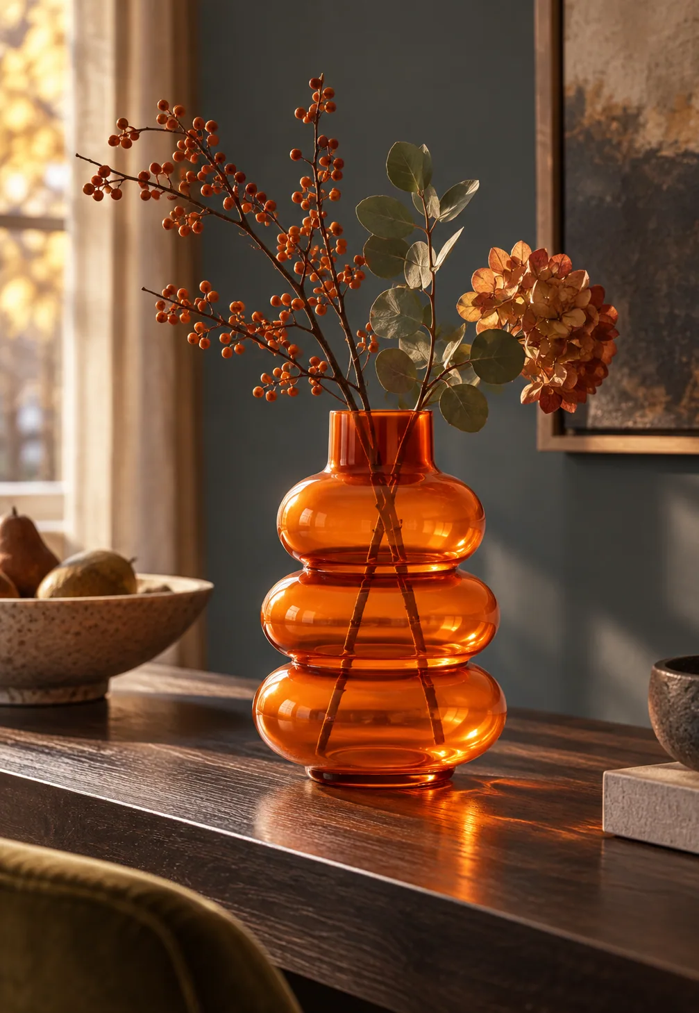 Vase Clothilde orange